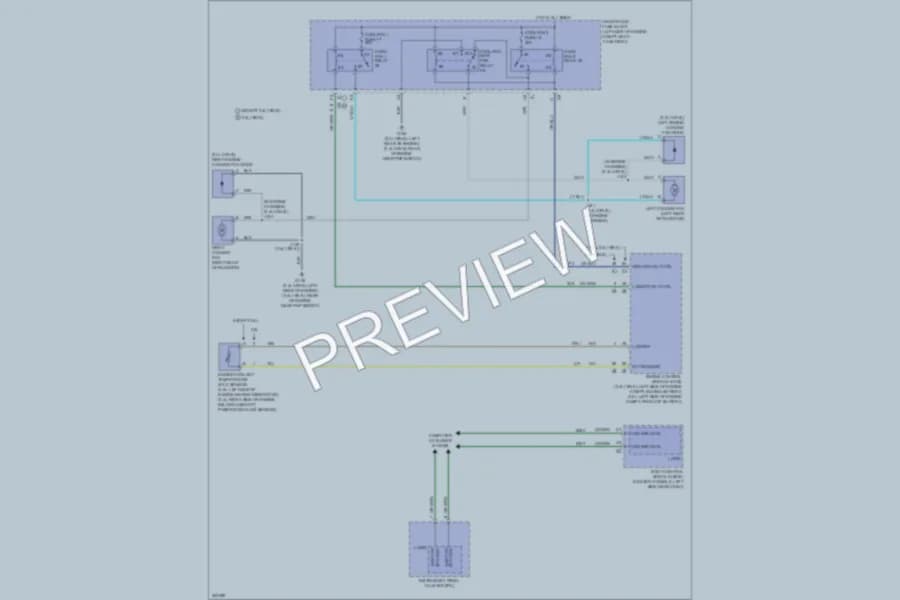2009 Saturn Aura Cooling Fan wiring diagram preview