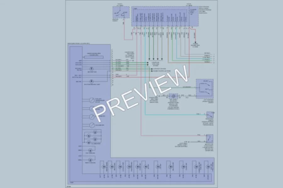 2009 Saturn Aura Instrument Cluster wiring diagram preview