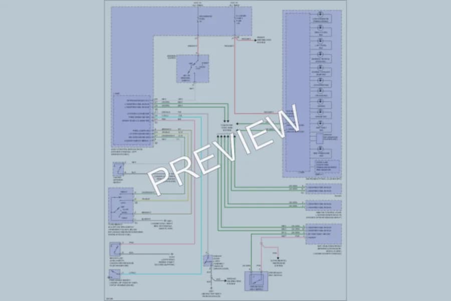2009 Saturn Aura Warning Systems wiring diagram preview