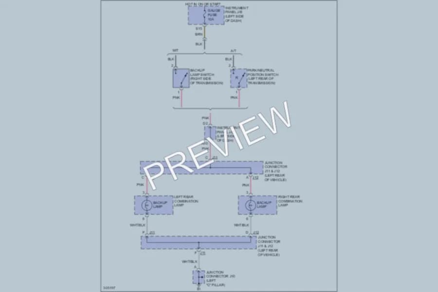 2009 Scion tC Exterior Lights wiring diagram preview