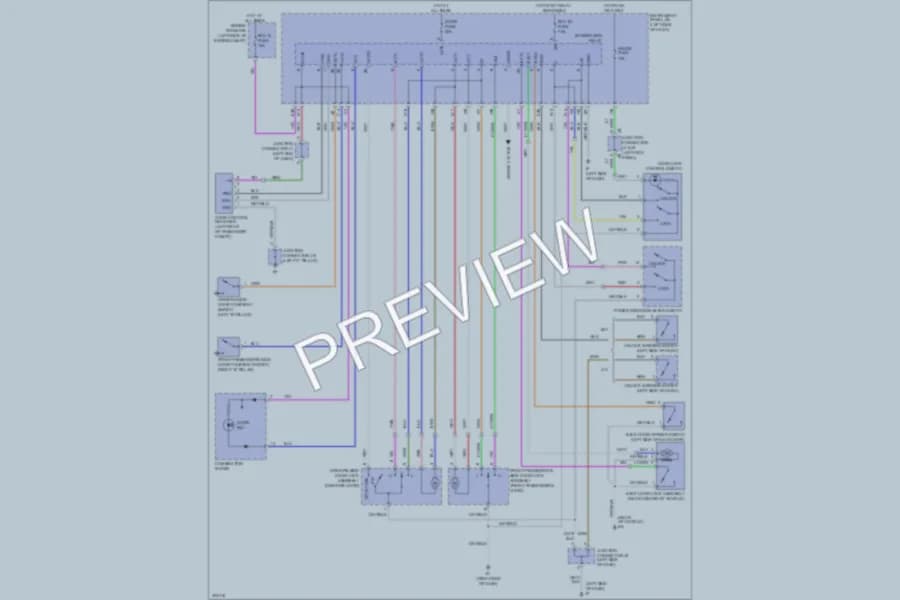 2009 Scion tC Power Door Locks wiring diagram preview