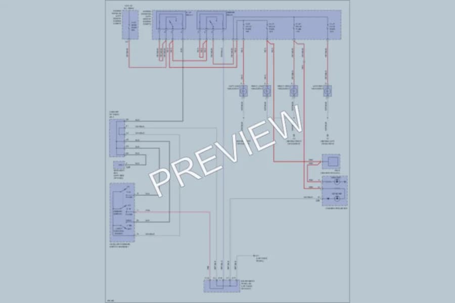 2009 Scion xB Headlights wiring diagram preview
