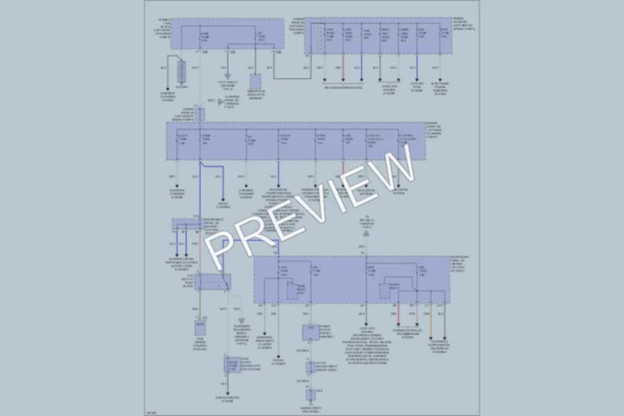 2009 Scion xD Power Distribution wiring diagram preview
