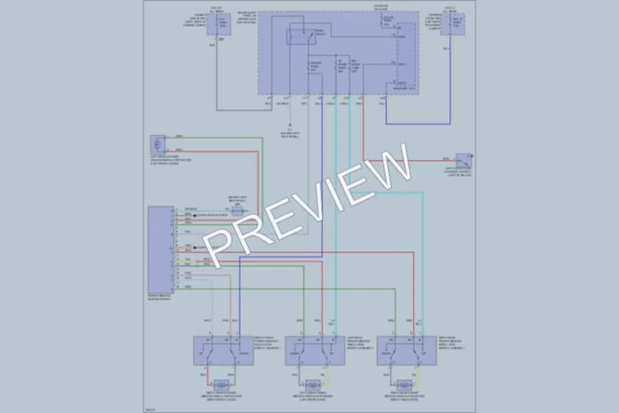 2009 Scion xD Power Windows wiring diagram preview