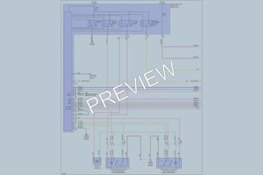 2009 Smart fortwo Power Door Locks wiring diagram preview