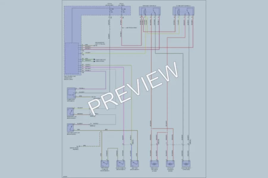 2009 Smart fortwo Power Top Sunroof wiring diagram preview