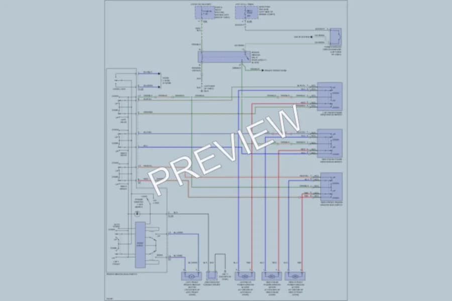 2009 Subaru Forester Power Windows wiring diagram preview