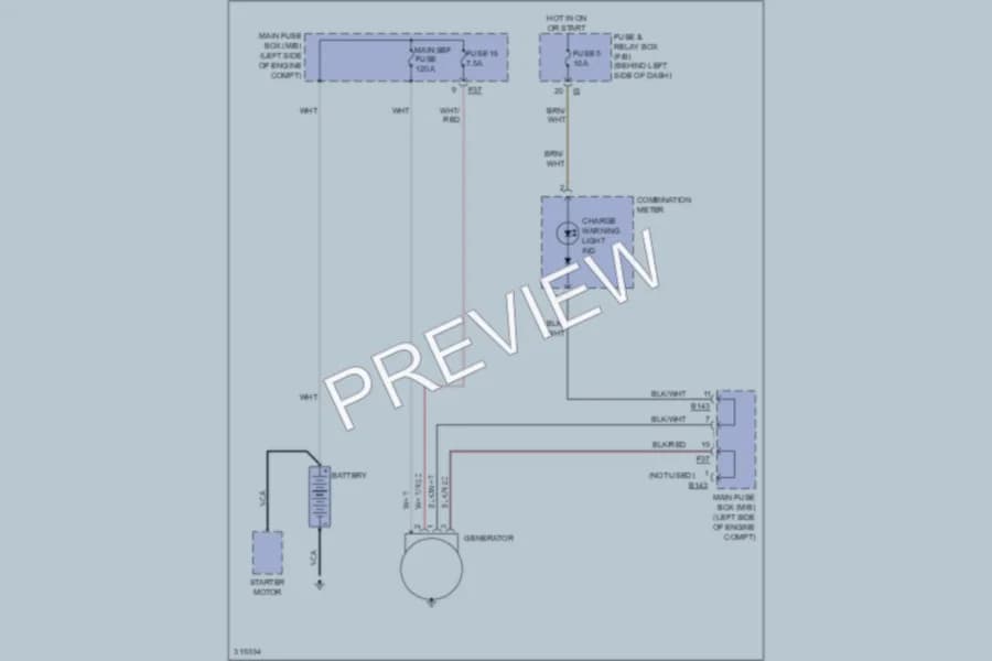 2009 Subaru Forester Starting Charging wiring diagram preview