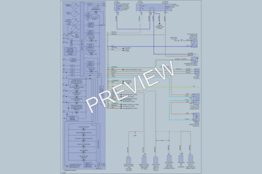 2009 Subaru Impreza Instrument Cluster wiring diagram preview