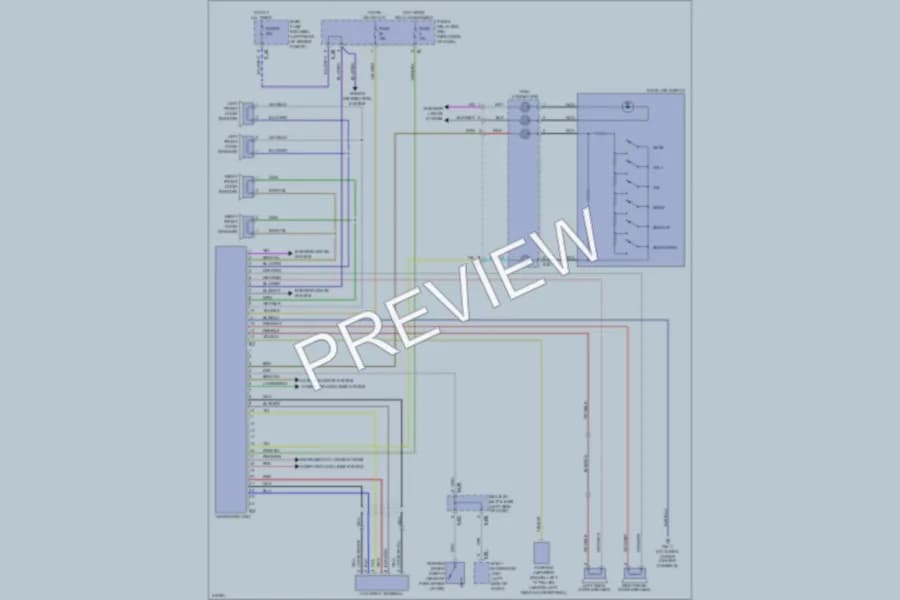 2009 Subaru Impreza Navigation wiring diagram preview