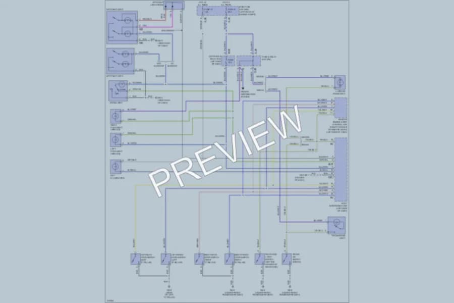 2009 Subaru ImprezaWRX Interior Lights wiring diagram preview
