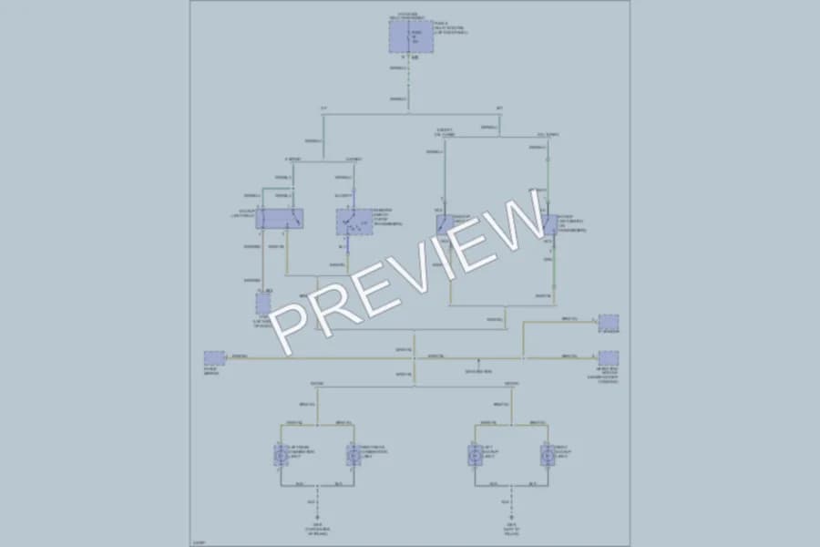 2009 Subaru Outback Exterior Lights wiring diagram preview