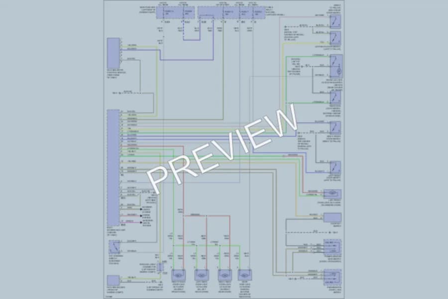 2009 Subaru Outback Power Door Locks wiring diagram preview