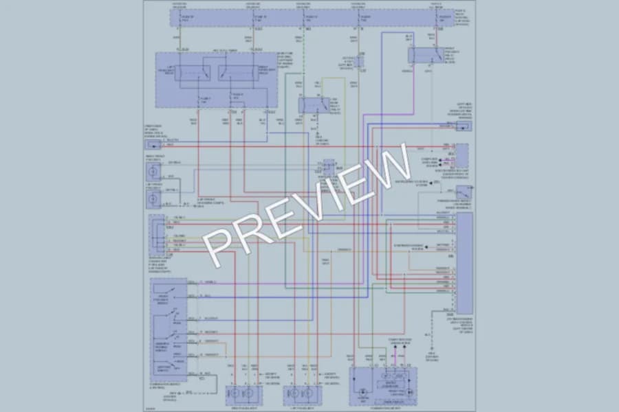 2009 Subaru Tribeca Headlights wiring diagram preview