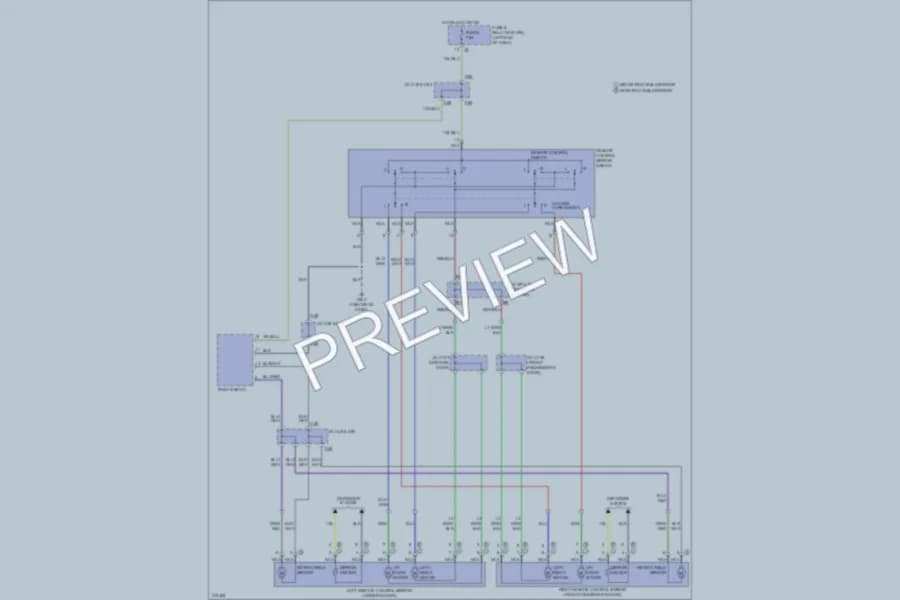 2009 Subaru Tribeca Power Mirrors wiring diagram preview