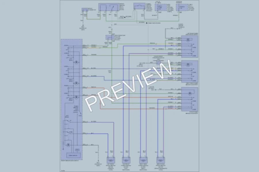 2009 Subaru Tribeca Power Windows wiring diagram preview