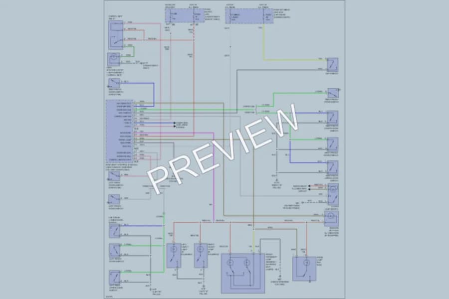 2009 Suzuki Equator Interior Lights wiring diagram preview