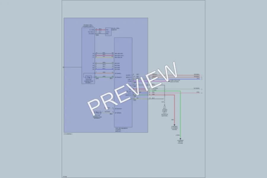 2009 Suzuki Equator Transmission wiring diagram preview