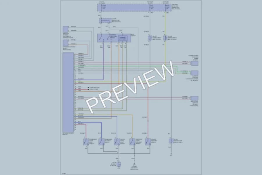 2009 Suzuki GrandVitara Power Door Locks wiring diagram preview