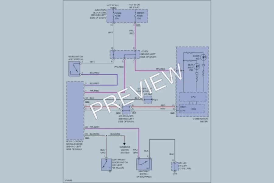 2009 Suzuki GrandVitara Warning Systems wiring diagram preview