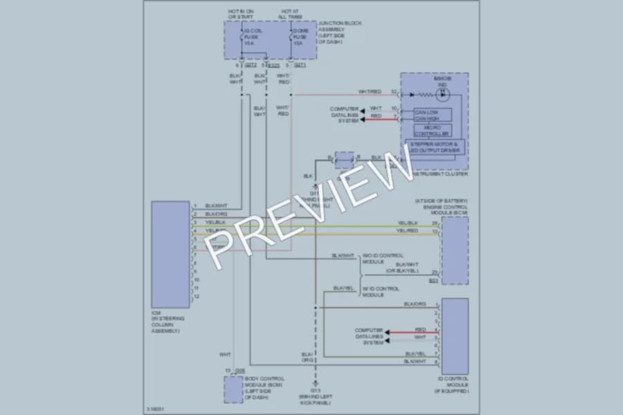 2009 Suzuki SX4 Anti Theft wiring diagram preview