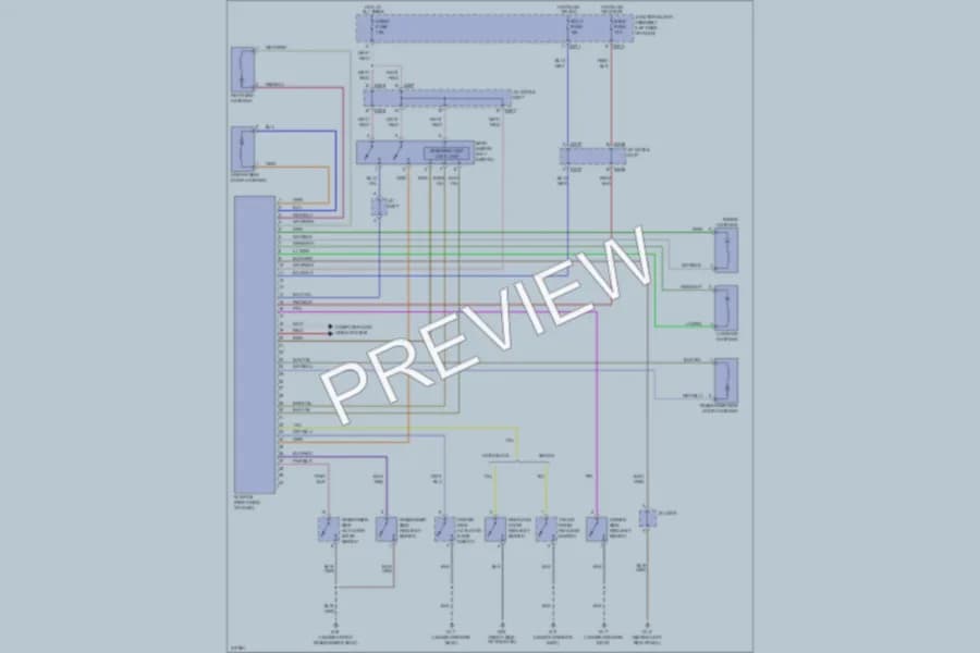 2009 Suzuki SX4 Power Door Locks wiring diagram preview