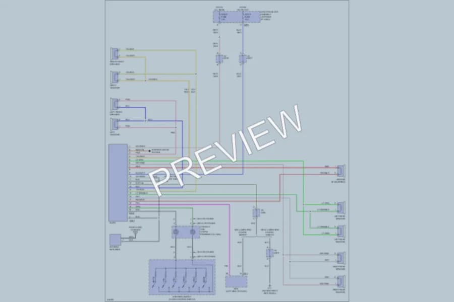 2009 Suzuki SX4 Radio wiring diagram preview