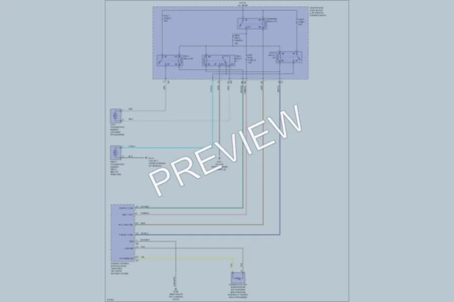 2009 Suzuki XL7 Cooling Fan wiring diagram preview