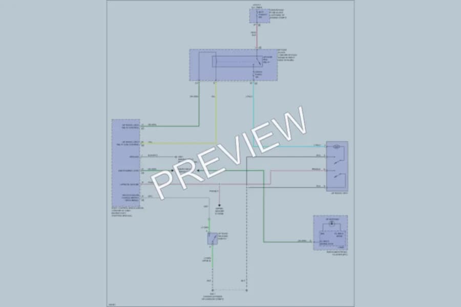 2009 Suzuki XL7 Trunk Tailgate Fuel Door wiring diagram preview