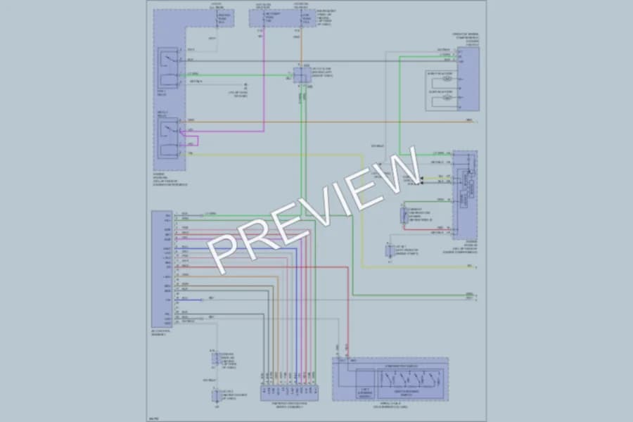 2009 Toyota Avalon Air Conditioning wiring diagram preview