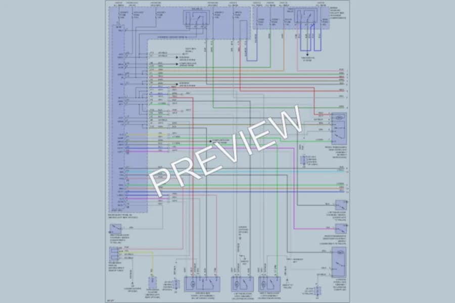 2009 Toyota Avalon Anti Theft wiring diagram preview