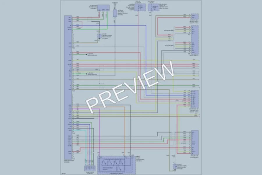 2009 Toyota Avalon Radio wiring diagram preview