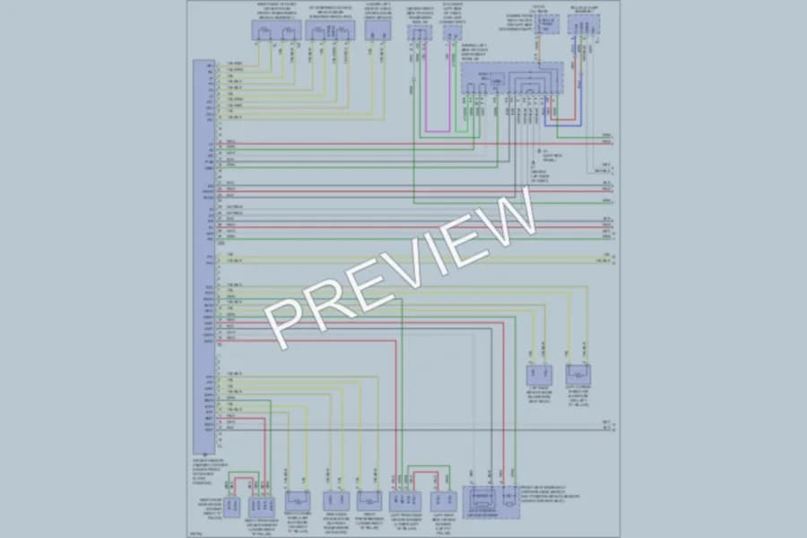 2009 Toyota Avalon Supplemental Restraints wiring diagram preview