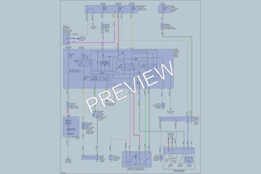2009 Toyota Avalon Wiper Washer wiring diagram preview