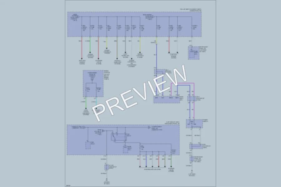 2009 Toyota Camry Power Distribution wiring diagram preview
