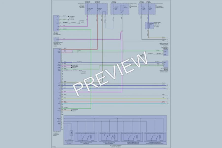 2009 Toyota Corolla Air Conditioning wiring diagram preview