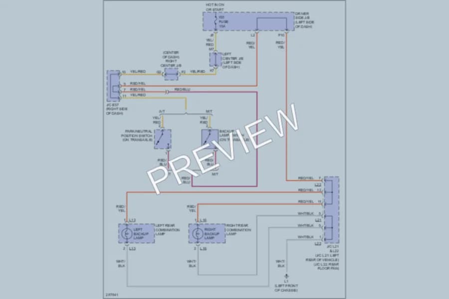 2009 Toyota FJCruiser Exterior Lights wiring diagram preview