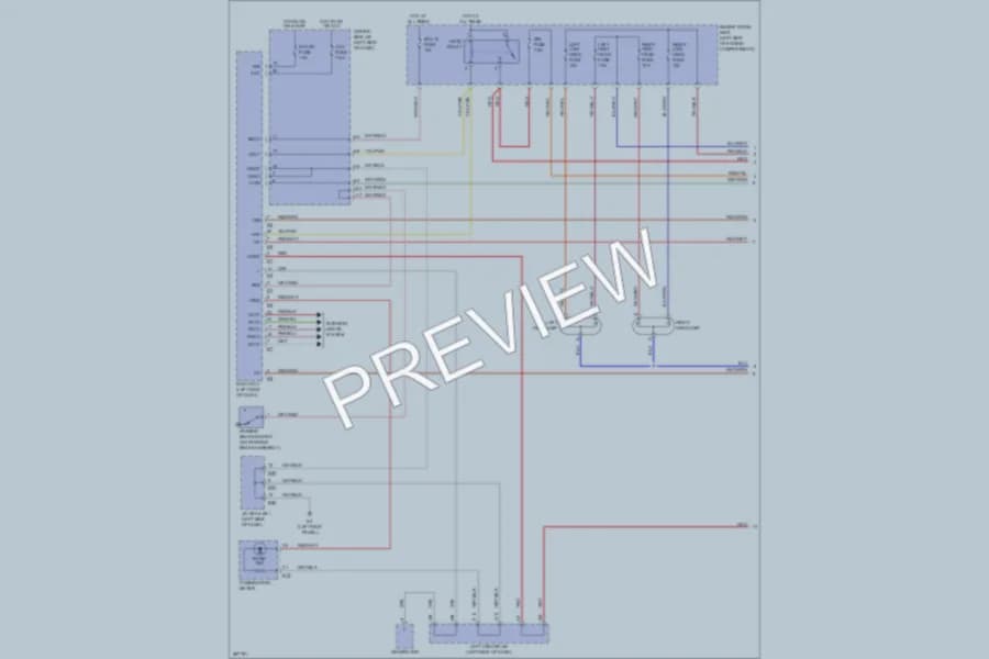 2009 Toyota FJCruiser Headlights wiring diagram preview