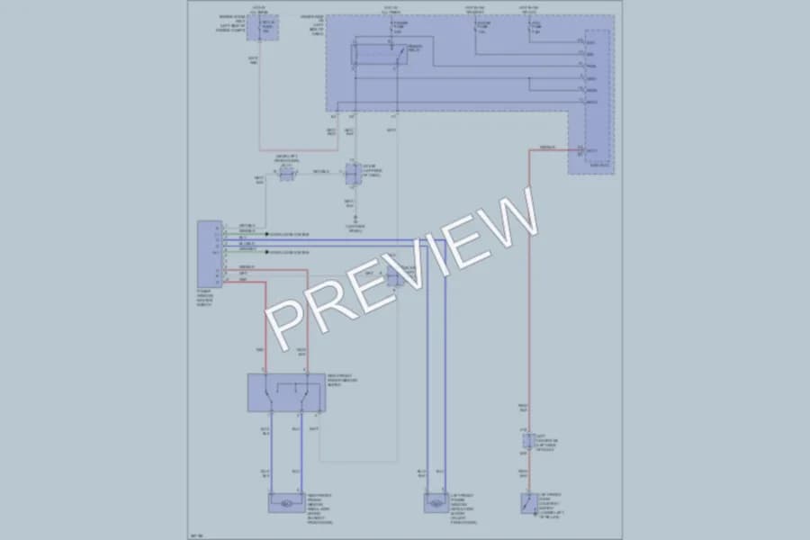 2009 Toyota FJCruiser Power Windows wiring diagram preview