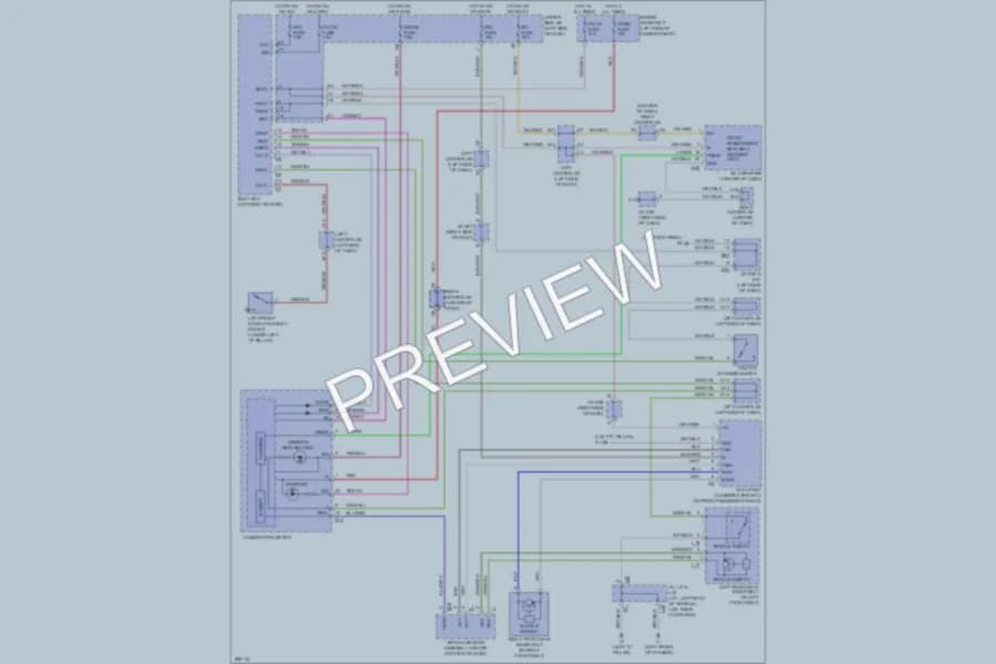 2009 Toyota FJCruiser Warning Systems wiring diagram preview