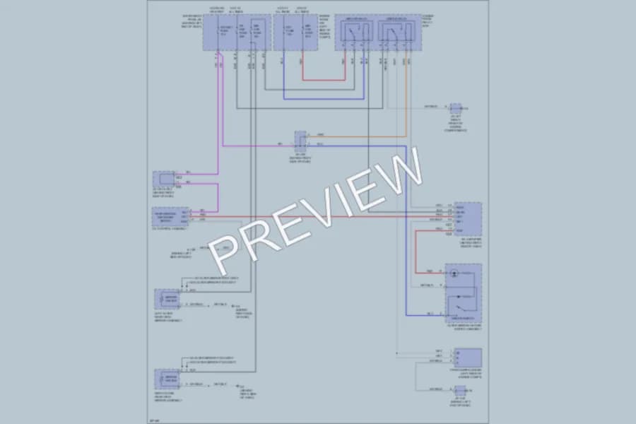 2009 Toyota Highlander Defoggers wiring diagram preview