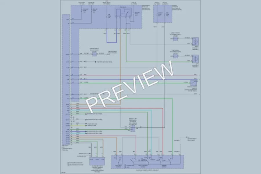 2009 Toyota Highlander Headlights wiring diagram preview