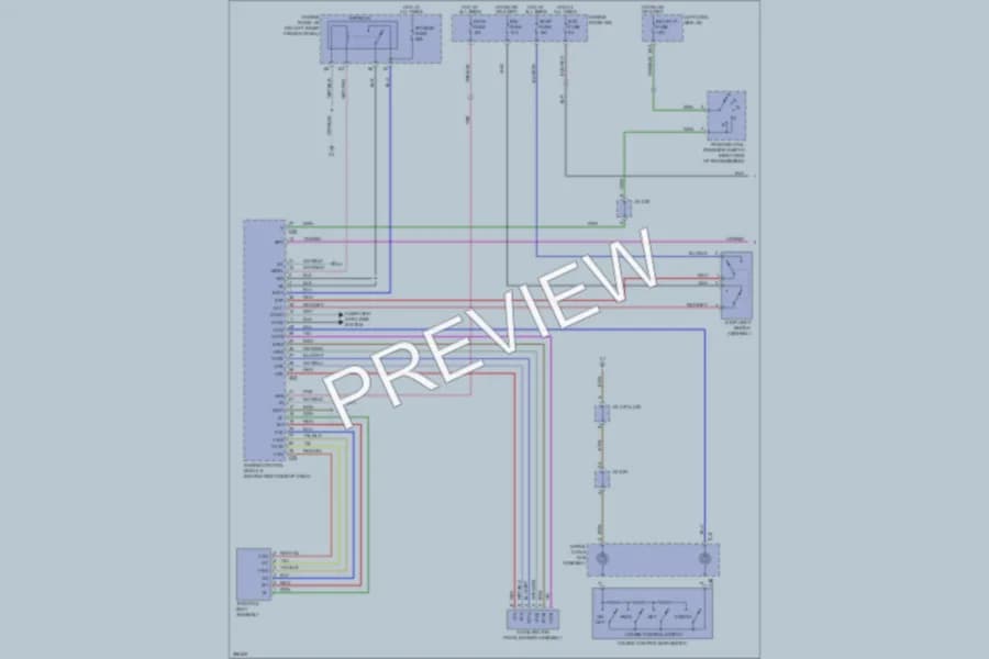 2009 Toyota LandCruiser Cruise Control wiring diagram preview