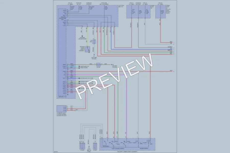 2009 Toyota LandCruiser Headlights wiring diagram preview