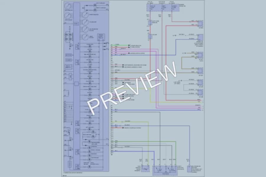 2009 Toyota LandCruiser Instrument Cluster wiring diagram preview