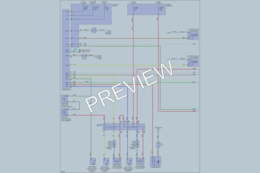 2009 Toyota LandCruiser Interior Lights wiring diagram preview