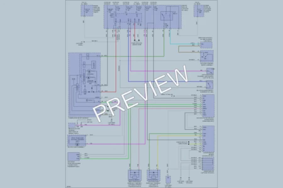2009 Toyota Matrix Warning Systems wiring diagram preview