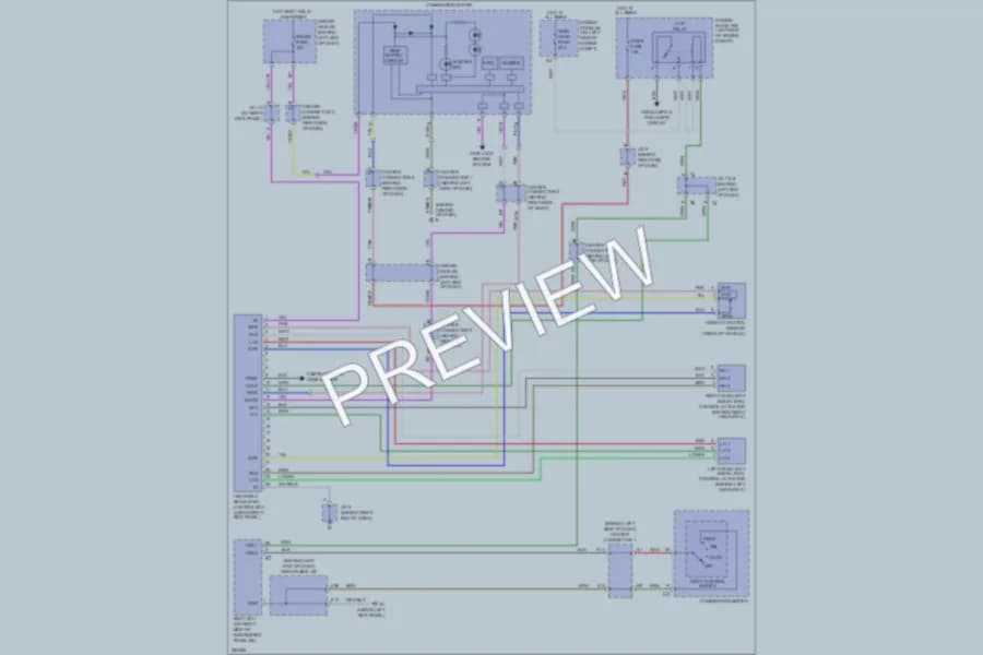 2009 Toyota Prius Headlights wiring diagram preview
