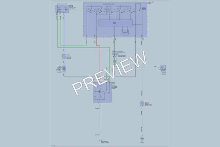 2009 Toyota Prius Wiper Washer wiring diagram preview