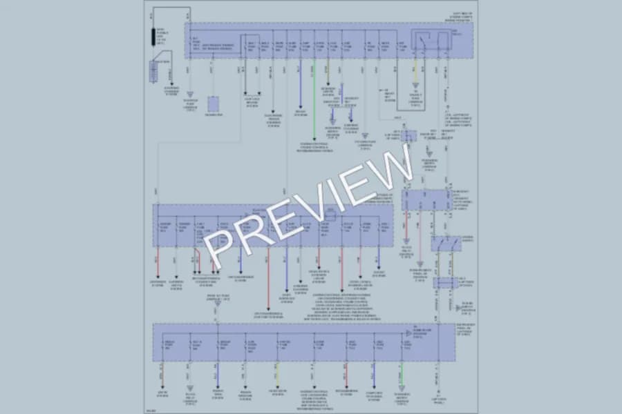 2009 Toyota RAV4 Power Distribution wiring diagram preview